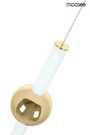 Lampa wisząca LIBRA 60 IN  biała / złota