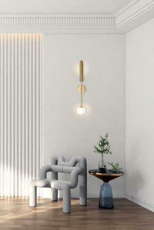 Lampa ścienna LUCCA złota