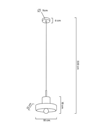 Lampa wisząca ARCO 20 marmur