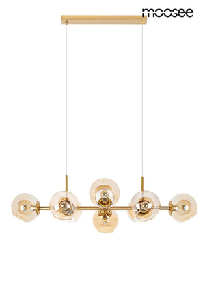 Lampa wisząca ROMEO GOLD złota / bursztynowa