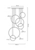 Lampa wisząca CIRCULO SIX czarna