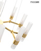 Lampa wisząca TUBS 10 złota