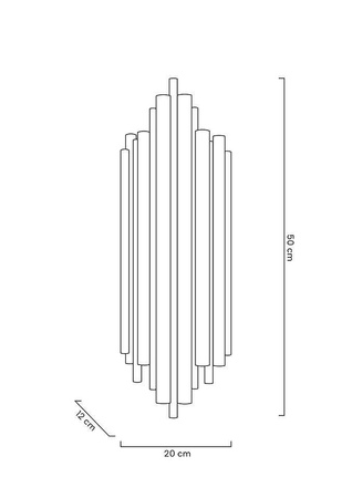 Lampa ścienna HARMONIC złota