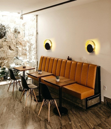 Lampa ścienna BAND złota / czarna