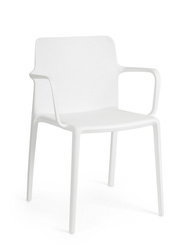 BIZZOTTO krzesło ogrodowe CHLORIS ARM     białe