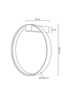 Lampa ścienna CIRCLE WALL czarna