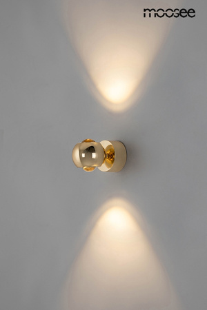 Lampa ścienna EOS złoty