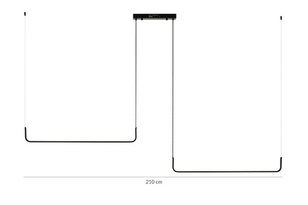 Lampa wisząca SHAPE DUO 120 czarna