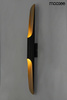 Lampa ścienna CONTEO WALL czarna / złota