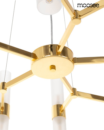 Lampa wisząca TUBS 10 złota