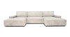 Narożnik PILLOW z funkcją spania jasny szary
