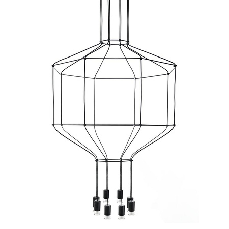 MOOSEE lampa wisząca FLUSSO 8 czarna