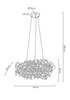 Lampa wisząca MONETE 60 chrom