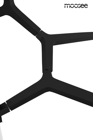 Lampa wisząca CANDELABR 10 czarna