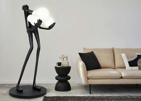 Lampa podłogowa HUMAN czarna