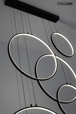Lampa wisząca CIRCULO SIX czarna