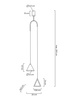 Lampa wisząca ACUSTICA złota