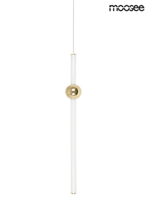 Lampa wisząca LIBRA 60 IN  biała / złota