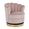 RICHMOND fotel obrotowy MILA PINK VELVET