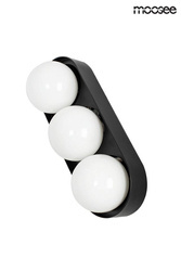 Lampa ścienna DROPS 3 czarna