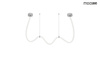 MOOSEE lampa wisząca LASSO 400 Smart      srebrna