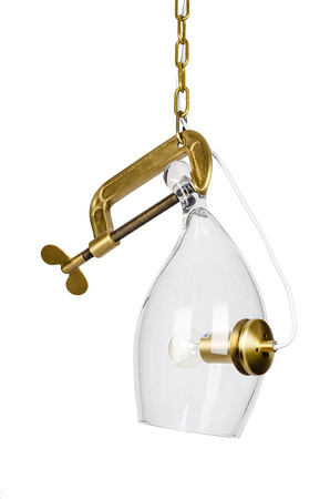 MOOSEE lampa wisząca VICE mosiądz