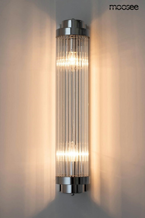 Lampa ścienna COLUMN 60 srebrna