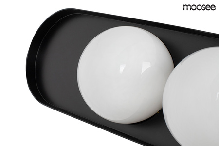 Lampa ścienna DROPS 2 czarna