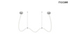 MOOSEE lampa wisząca LASSO 300 Smart      srebrna