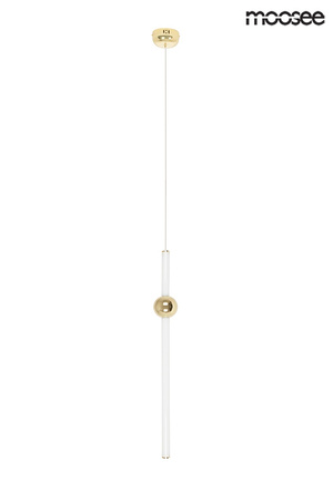 Lampa wisząca LIBRA 60 IN  biała / złota
