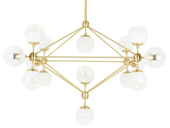 MOOSEE lampa wisząca PLANETARIO 15 GOLD   złota - klosze szronione