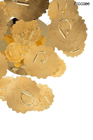 Lampa wisząca LEAFS DISC złota