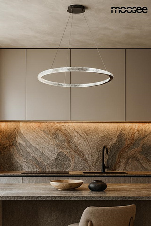 MOOSEE lampa wisząca ANILLO 80 czarny     chrom