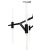 Lampa wisząca CANDELABR 10 czarna