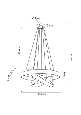 Lampa wisząca LIBERTY TRIPLES złota