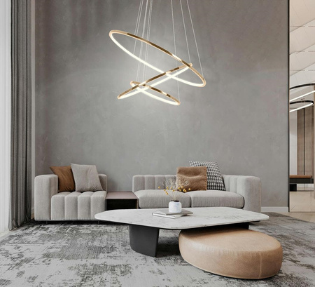 Lampa wisząca RING SLIM S złota