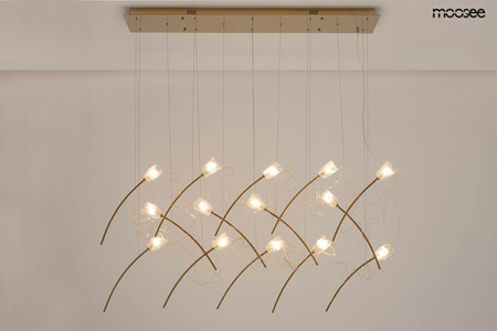 Lampa wisząca TULIPPE 14 LINE  złota