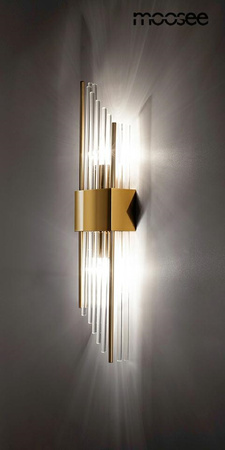 Lampa ścienna SLANT złota