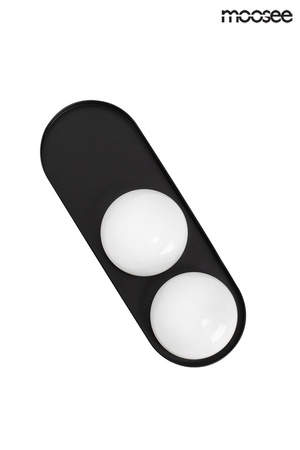 Lampa ścienna DROPS 2 czarna