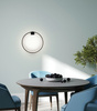 Lampa ścienna CIRCLE WALL czarna