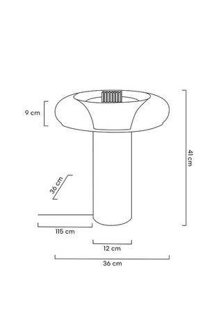 Lampa stołowa ICAR złota