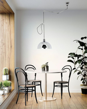 MOOSEE lampa wisząca ROTA 360 srebrny     chrom