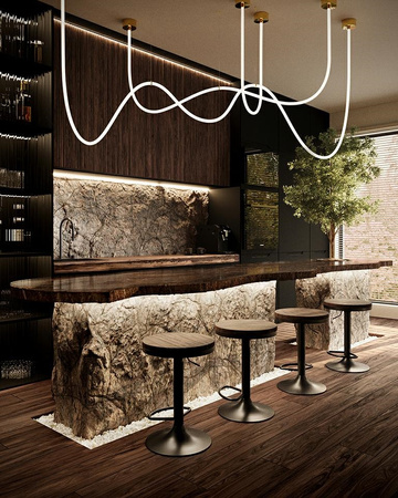 Lampa wisząca LASSO 800 złota