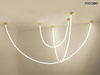 Lampa wisząca LASSO 600 złota
