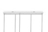 MOOSEE lampa wisząca CAPRI LINE 5 złota   - 300 LED, aluminium, szkło