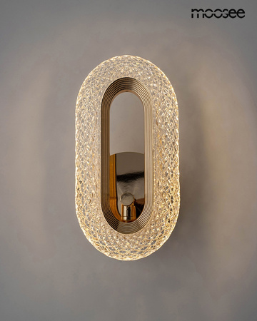 Lampa ścienna JEWEL złota