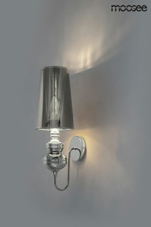 Lampa ścienna QUEEN 15 srebrna