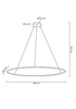 Lampa wisząca RING SLIM 150 złota