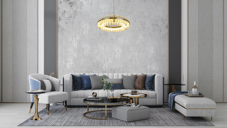 Lampa wisząca SATURNUS 47 DUO złota - LED, szkło, stal szczotkowana