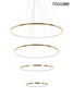 Lampa wisząca RING SLIM M złota